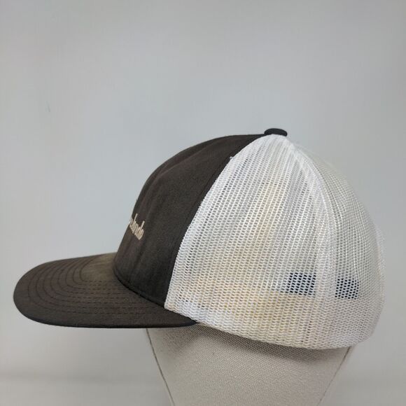 South Orlando Snapback Mesh Back Trucker Hat Brown Embroidered Pacific - Picture 3 of 9